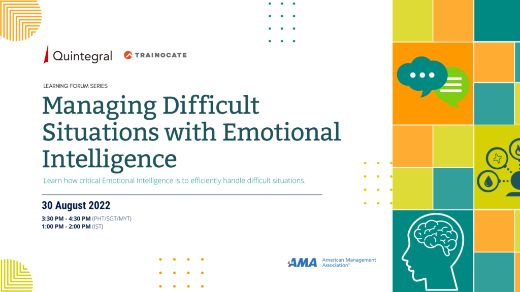 Managing Difficult Situations with Emotional Intelligence - Program Banner